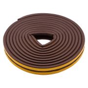 Уплотнитель резиновый, 6 м, профиль «P», коричневый Сибртех