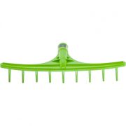 Грабли пластиковые, 475 мм, 9 круглых зубьев, сенные, без черенка, Сибртех