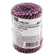Нить ХБ 50 текс х 15, триколор, 120 м, сменный блок, вес 90 гр +- 5%, Сибртех