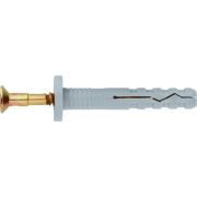 Дюбель-гвоздь полипропиленовый с цилиндрическим бортиком 8 х 60 мм, 100 шт Сибртех