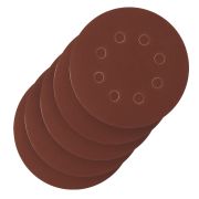 Круг абразивный на ворсовой подложке под «липучку», перфорированный, P 400, 125 мм, 5 шт Сибртех