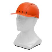 Каскетка защитная «Стиль», пластиковая, оранжевая Сибртех