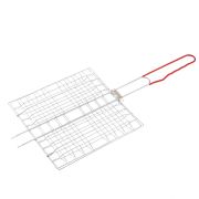 Решетка-гриль 230 x 230 мм, хромированная, PVC рукоятка Sparta