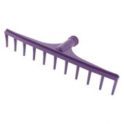 Грабли пластиковые, 480 мм, 11 круглых зубьев, сенные, без черенка, Sparta