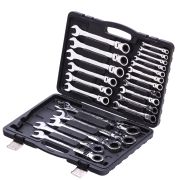 Набор ключей комбинированных, трещоточных шарнирных 13 шт. Matrix