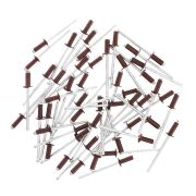 Заклепки 4.0 х 10 мм RAL 3005, красное вино, 50 шт Matrix