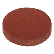 Круг абразивный на ворсовой подложке под «липучку», P 80, 125 мм, 10 шт Matrix