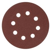 Круг абразивный на ворсовой подложке под «липучку», перфорированный, P 120, 125 мм, 5 шт Matrix