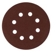 Круг абразивный на ворсовой подложке под «липучку», перфорированный, P 220, 125 мм, 5 шт Matrix