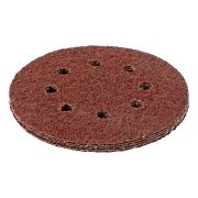 Круг абразивный на ворсовой подложке под «липучку», перфорированный, P 36, 125 мм, 5 шт Matrix