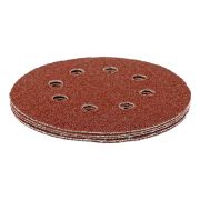 Круг абразивный на ворсовой подложке под «липучку», перфорированный, P 40, 125 мм, 5 шт Matrix