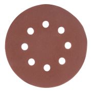Круг абразивный на ворсовой подложке под «липучку», перфорированный, P 600, 125 мм, 5 шт Matrix