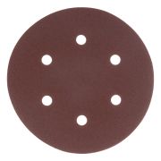 Круг абразивный на ворсовой подложке под «липучку», перфорированный, P 100, 150 мм, 5 шт Matrix