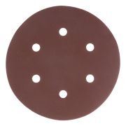 Круг абразивный на ворсовой подложке под «липучку», перфорированный, P 320, 150 мм, 5 шт Matrix