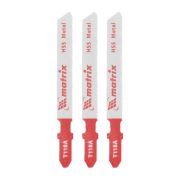 Полотна для электролобзика по металлу, 3 шт, T118A, 50 х 1.2 мм, HSS Matrix Professional