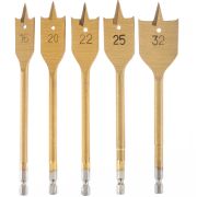 Набор сверл перовых по дереву, 16-20-22-25-32 мм, 5 шт, пластиковый кейс, Matrix