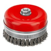 Щетка для УШМ Heavy Duty, 125 мм, М14, «чашка», крученая проволока 0.5 мм Matrix