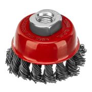 Щетка для УШМ, 65 мм, М14, «чашка», крученая проволока 0.8 мм Matrix