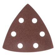 Треугольник абразивный на ворсовой подложке под «липучку», перфорированный, P 60, 93 мм, 5 шт Matrix