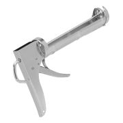 Пистолет для герметика, 310 мл, «полуоткрытый», хромированный, зубчатый шток 7 мм Matrix