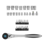 Набор торцевых головок, трещотка 120 зубьев, 1/2