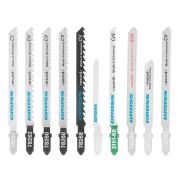 Набор полотен для электролобзика универсальный, 10 шт, Profi, пластиковый кейс Gross