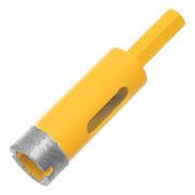 Сверло алмазное по керамограниту, 18 мм, мокрая резка, трехгранный хвостовик Denzel