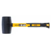 Киянка резиновая, 32 oz, черная резина, фибергласовая рукоятка Denzel