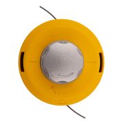 Катушка триммерная полуавтоматическая, легкая заправка лески, гайка M10x1.25, винт M10-M10, алюминиевая кнопка Denzel