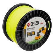 Леска для триммера квадрат, 3,0мм х 111м, на DIN катушке FLEX CORD Denzel