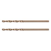 Сверло по металлу, 2 мм, HSS Co-8%, 2 шт.// Denzel