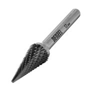 Борфреза по металлу твердосплавная, коническая, тип-M, 12 мм Denzel