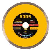 Диск алмазный сплошной, супертонкий, 200 х 25,4 мм, горячее прессование, мокрое резание Denzel