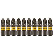 Бита PZ2х25, сталь S2, шестигранный профиль, 10 шт. Е 6,3 Denzel