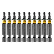 Бита PH2х50, сталь легированная S2, 20 шт., пластиковая коробка, , Е 6,3 Denzel