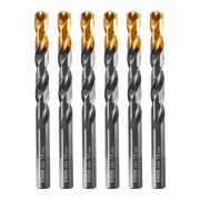 Сверло по металлу, 12 мм, HSS-Tin, Golden Tip, 6 шт. Denzel