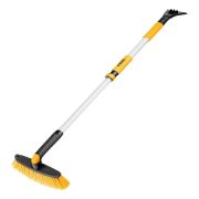 Щетка-сметка со скребком, телескоп, поворотная голова, 750-1120 мм Denzel
