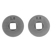 Подающий ролик, V профиль под стальную проволоку 0,8-1мм, посадка квадрат, 2 шт Denzel