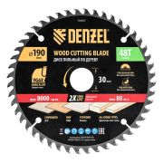 Пильный диск по дереву ф190 х 30 мм, 48 зубьев, тонкий Denzel