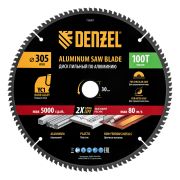 Пильный диск по алюминию ф305 х 30 мм, 100 зубьев Denzel