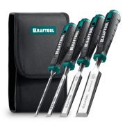 KRAFTOOL GRAND-4 набор стамесок-долот с двухкомпонентной рукояткой, 4 шт