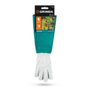 GRINDA ROSE, M (8), кожаные садовые перчатки для колючих кустарников с увеличенной крагой, усиленная ладонь и кончики пальцев, PRO Line (11304-M)