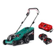 ЗУБР 40 В (2x20В), 400 мм, 2 АКБ LMS (4 Ач), газонокосилка аккумуляторная бесщеточная (ГКЛ-4040-42)