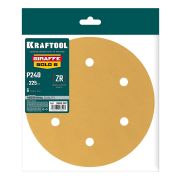 KRAFTOOL Giraffe GOLD-6 225 мм, Р240, шлифовальный круг на липучке, 6 отв. (35652-240)