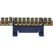 Шина СВЕТОЗАР нулевая на изоляторе типа ″Стойка″макс. ток 100А, 5,2мм, 12 полюсов