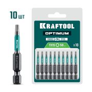 KRAFTOOL OPTIMUM TX 15, 50 мм, 10 шт, биты (26126-15-50-10)