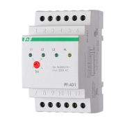 Переключатель фаз PF-431 (с приоритетной фазой; монтаж на DIN-рейке 35мм 3х400/230+N 3х16А IP20) F&F EA04.005.001