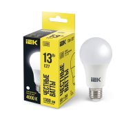 Лампа светодиодная 13Вт A60 грушевидная 4000К нейтр. бел. E27 230В IEK LLE-A60-13-230-40-E27
