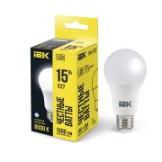 Лампа светодиодная A60 15Вт грушевидная 230В 6500К E27 IEK LLE-A60-15-230-65-E27