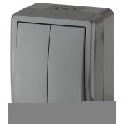 Выключатель 2-кл. ОП Эра Эксперт 10А IP54 11-1404-03 250В 10AX сер. Эра Б0020676